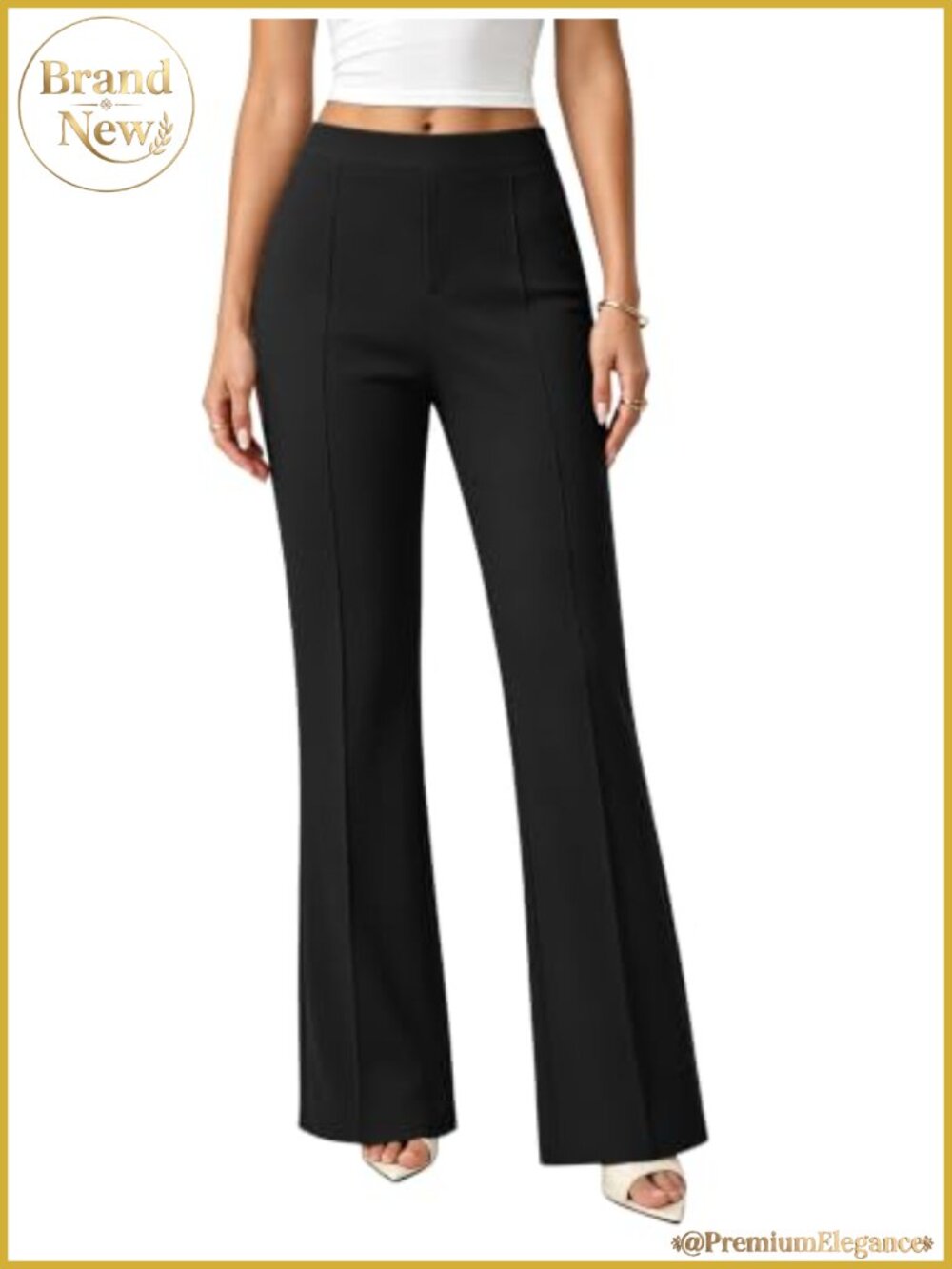 Women's Stretchy Bootcut Dress Pants Pull-On Business Casual Work Slacks